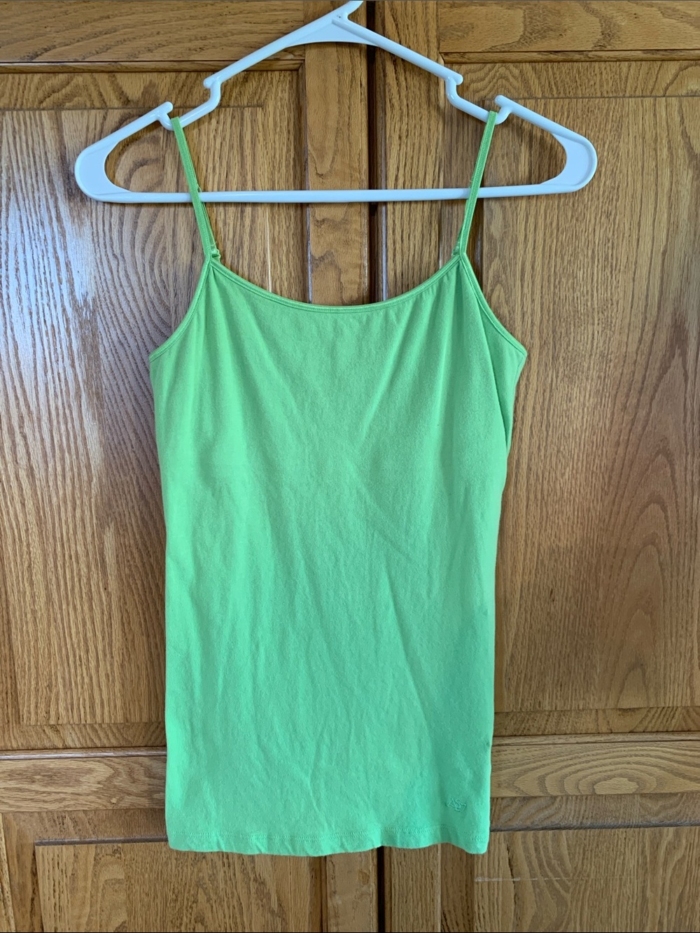 Women's Lime Green Spaghetti Strap Tank Top